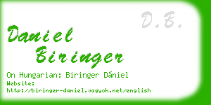 daniel biringer business card